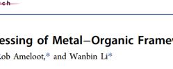 暨南大学李万斌Acc. Chem. Res.：金属-有机骨架的气相处理