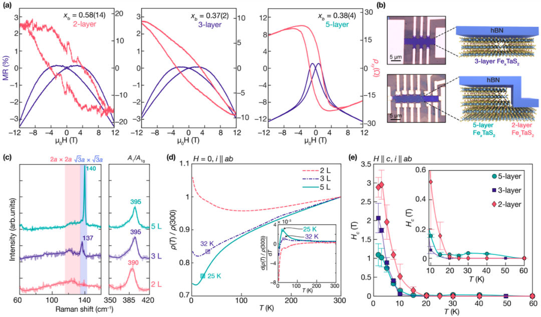 最新JACS：Fe插层TaS2，实现最薄极限的硬铁磁性！,图片,材料,晶体,环境,金属,元素,化学,原子,第5张