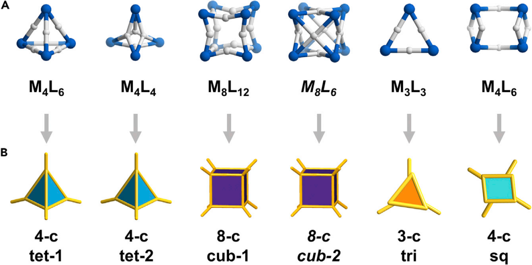 最新Chem: Zr-MOPs的网状化学拓扑引导,图片,材料,金属有机框架,金属有机多面体,拓扑,第1张