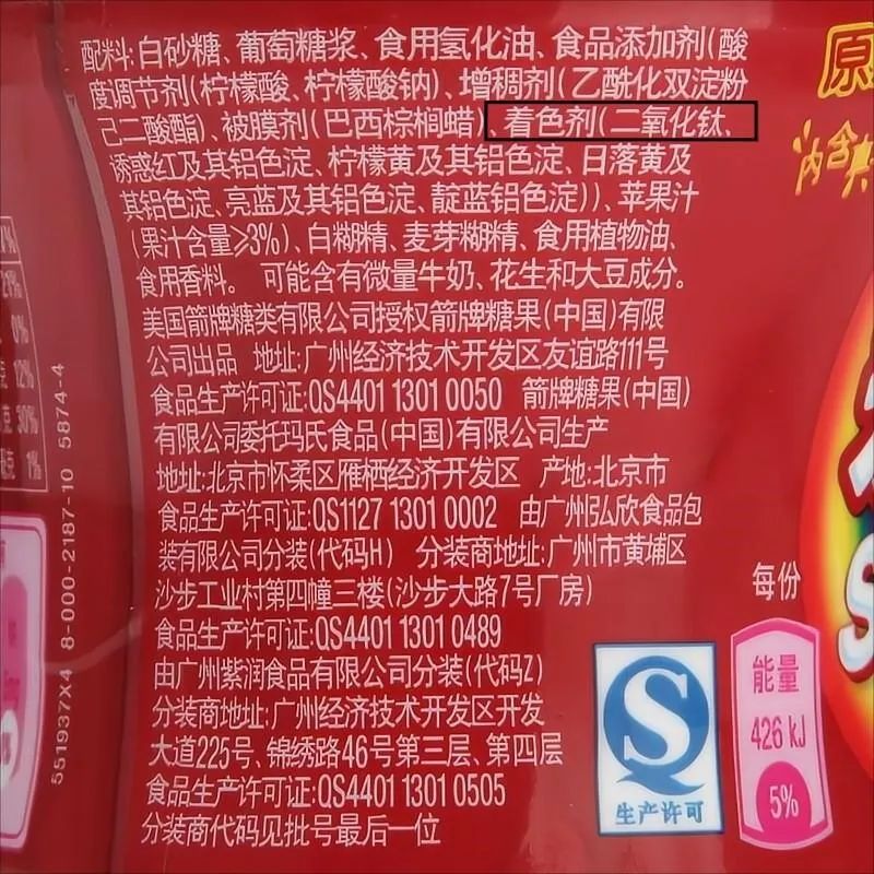 被爆或致DNA改变的彩虹糖，还敢吃吗？,图片,食品安全,食品添加剂,二氧化钛,钛白,毒理学,着色剂,第2张