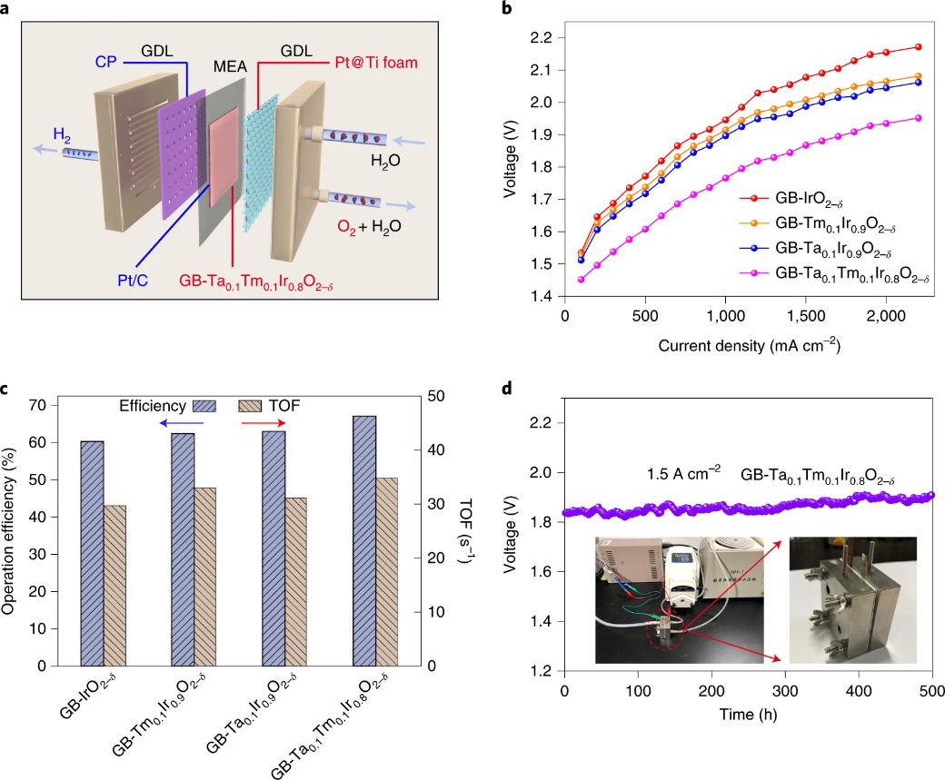 浙大张兴旺团队酸性OER最新Nature nanotechnology：小应变，大作用！,图片,材料,催化剂,纳米,贵金属,质子交换膜燃料电池,第6张