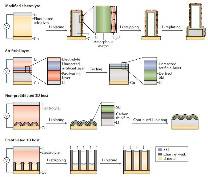 Nature Review Materials从腐蚀科学谈锂金属负极保护,图片,锂金属负极保护,锂金属电池,腐蚀科学,马赛克结构,电解质,第4张