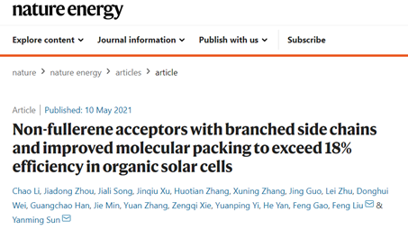 孙艳明&amp;amp;刘烽Nat. Energy: 18.32%, 单结有机太阳能电池的新纪录！,图片,有机太阳能电池,钙钛矿,晶体结构,活性层材料,能源问题,第2张