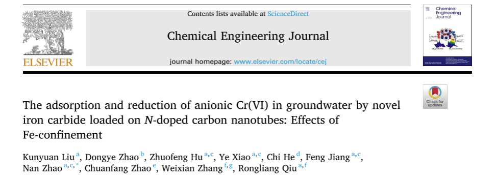  5篇关于“铬的高效吸附与还原”的最新进展，快来了解！,图片,工业废水,地下水污染,生态环境,铬,吸附与还原,第3张